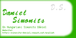 daniel simonits business card