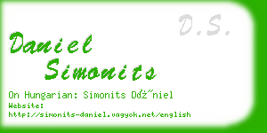 daniel simonits business card